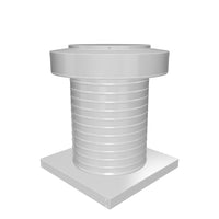 Attic Vent 10" dia with Curb Mount Sub-Base - Keepa Vent | 10" Diameter | Curb Mount Base | 78 Sq. In. NFA
