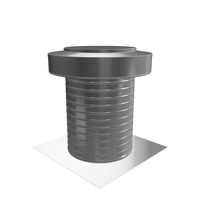 Flat Roof Attic Vent - Keepa Vent | 10" Diameter | Flat Flange | 78 Sq. In. NFA