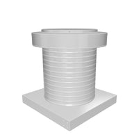 Roof Jack 12" Diameter - Keepa Roof Jack with Curb Mount Flange and Tail Pipe