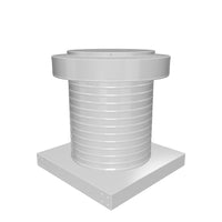 Attic Vent 12" dia with Curb Mount Sub-Base - Keepa Vent | 12" Diameter | Curb Mount Base | 113 Sq. In. NFA