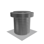 Flat Roof Attic Vent - Keepa Vent | 12" Diameter | Flat Flange | 113 Sq. In. NFA