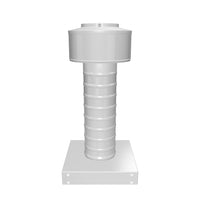 Attic Vent 3" dia with Curb Mount Sub-Base - Keepa Vent | 3" Diameter | Curb Mount Base | 7 Sq. In. NFA