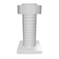 Roof Jack 5" Diameter - Keepa Roof Jack with Curb Mount Flange and Tail Pipe