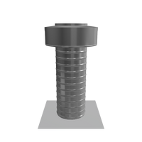 Flat Roof Attic Vent - Keepa Vent | 5" Diameter | Flat Flange | 19 Sq. In. NFA