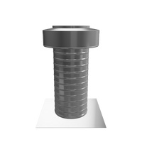 Flat Roof Attic Vent - Keepa Vent | 6" Diameter | Flat Flange | 28 Sq. In. NFA