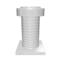 Roof Jack 7" Diameter - Keepa Roof Jack with Curb Mount Flange and Tail Pipe