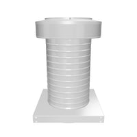 Roof Jack 8" Diameter - Keepa Roof Jack with Curb Mount Flange and Tail Pipe