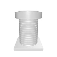 Attic Vent 9" dia with Curb Mount Sub-Base - Keepa Vent | 9" Diameter | Curb Mount Base | 63 Sq. In. NFA