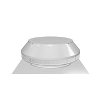 Roof Louver - Pop Vent | 12" Diameter | 1" Tall Collar | Flat Flange |  113 Sq. In. NFA