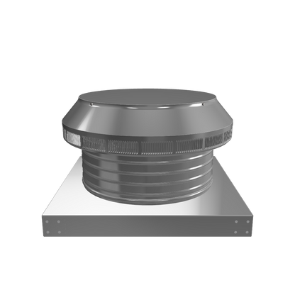 Model PV-14-C4-CMF | Pop Vent |  14" Diameter |  4" Tall Collar  | Curb Mount Flange  |  144 Sq. In. NFA