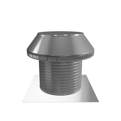 Model PV-16-C12  | Pop Vent |  16" Diameter |  12" Tall Collar | Flat Flang | 200 Sq. In. NFA