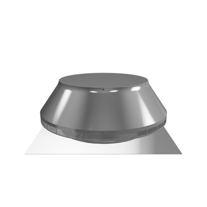 Model PV-18-C2 | Pop Ventilator | 18" Diameter | 2" Tall Collar | Flat Flange |  254 Sq. In. NFA