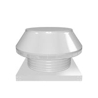 Roof Louver 18" with Curb Mount Sub Base - Pop Vent | 18" Diameter | 6" Tall Collar | 254 Sq. In. NFA