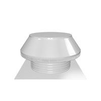 Roof Louver - Pop Vent |  18" Diameter |  6" Tall Collar | Flat Flange | 254 Sq. In. NFA