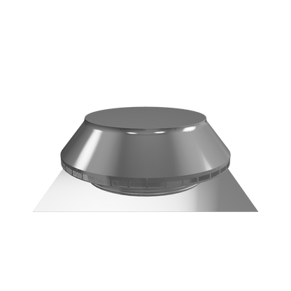 Model PV-24-C2 | Pop Ventilator | 24" Diameter | 2" Tall Collar | Flat Flange |  452 Sq. In. NFA