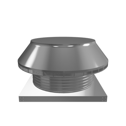 Model PV-24-C6-CMF | Pop Vent |  24" Diameter |  6" Tall Collar  | Curb Mount Flange  |  452 Sq. In. NFA