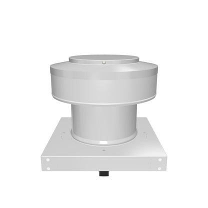 Model RBF-6-C4-CMF | Round Back Exhaust Fan  |  6" Diameter | 4" Collar  | Curb Mount Flange