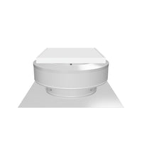 Model RBSF-8-C2 | Round Back Solar Fan  | 8" Diameter | 2" Tall Collar | CFM: 365