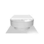 Model RBSF-8-C2 | Round Back Solar Fan  | 8" Diameter | 2" Tall Collar | CFM: 365