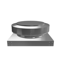 3D view 12 inch diameter roof vent 2 inch tall collar with curb mount base