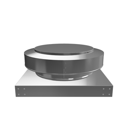 Model RBV-12-C2-CMF | Round Back Static Vent |  12" Diameter | 2" Tall Collar  |  113 Sq. In. NFA