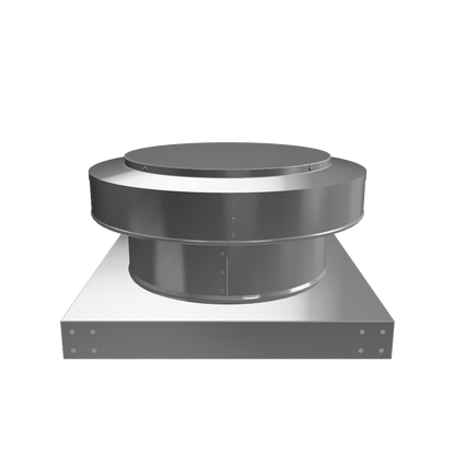 Model RBV-12-C4-CMF | Round Back Static Vent |  12" Diameter | 4" Tall Collar  |  113 Sq. In. NFA