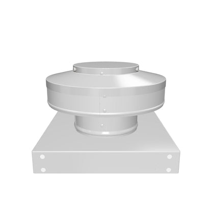 Model RBV-4-C2-CMF | Round Back Static Vent |  4" Diameter | 2" Tall Collar  |  12 Sq. In. NFA