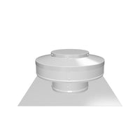 Static Vent - Round Back Roof Vent | 4" Diameter | 2" Tall Collar | Flat Flange | 12 Sq. In. NFA