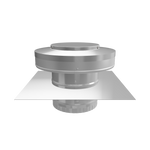 Model RBV-5-C2-TP | Round Back Vent |  5" Diameter | 2" Tall Collar  | Tail Pipe