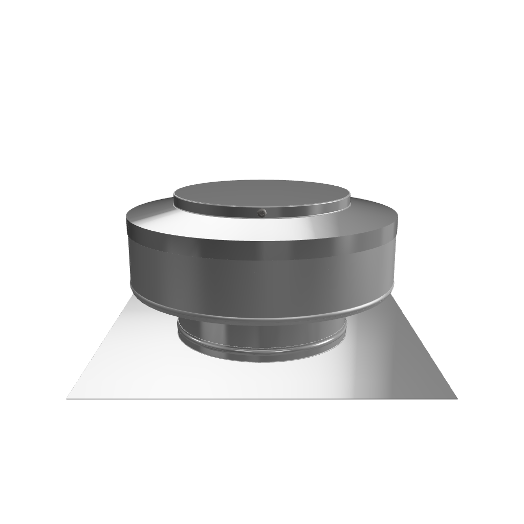 6-inch Static Vents with 2-inch Collar | Round Back Static Roof 6-inch Static Vents with 2-inch Collar | Round Back Static Roof