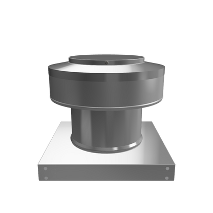 Model RBV-6-C4-CMF | Round Back Static Vent |  6" Diameter | 4" Tall Collar  |  28 Sq. In. NFA