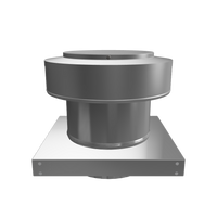 Model RBV-7-C4-CMF-TP | Round Back Vent  |  7" Diameter | " 4" Tall Collar  | Curb Mount Flange  |  Tail Pipe