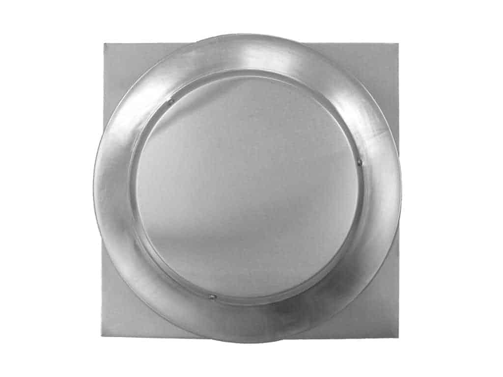 Model RBV-8-C2-CMF | Round Back Static Vent |  8" Diameter | 2" Tall Collar  |  50 Sq. In. NFA