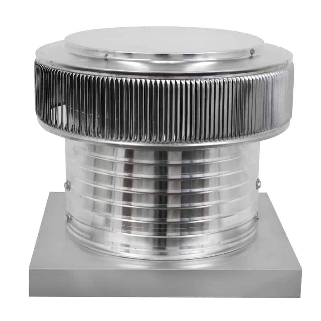 Model AF-14-C8-CMF | Aura Fan | 14" Diameter | 8" Tall Collar | Curb Mount Flange | CFM: 1000