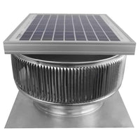 Model ASF - 10 - C2 | Aura Solar Fan | 10" Diameter | 2" Tall Collar | CFM: 524 - Active Ventilation Products