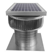 Model ASF - 10 - C8 | Aura Solar Fan | 10" Diameter | 8" Tall Collar | CFM: 524 - Active Ventilation Products