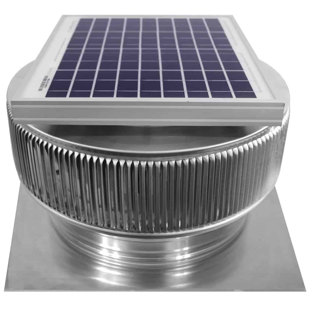 12 inch Aura Solar Attic Fan with 2 inch Tall Collar - Model ASF-12-C2