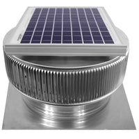 Model ASF - 12 - C2 | Aura Solar Fan | 12" Diameter | 2" Tall Collar | CFM: 740 - Active Ventilation Products