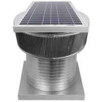 Aura Solar Exhaust Fan 1,375 CFM | 16" Diameter | 12" Tall Collar | Curb Mount Flange - Active Ventilation Products