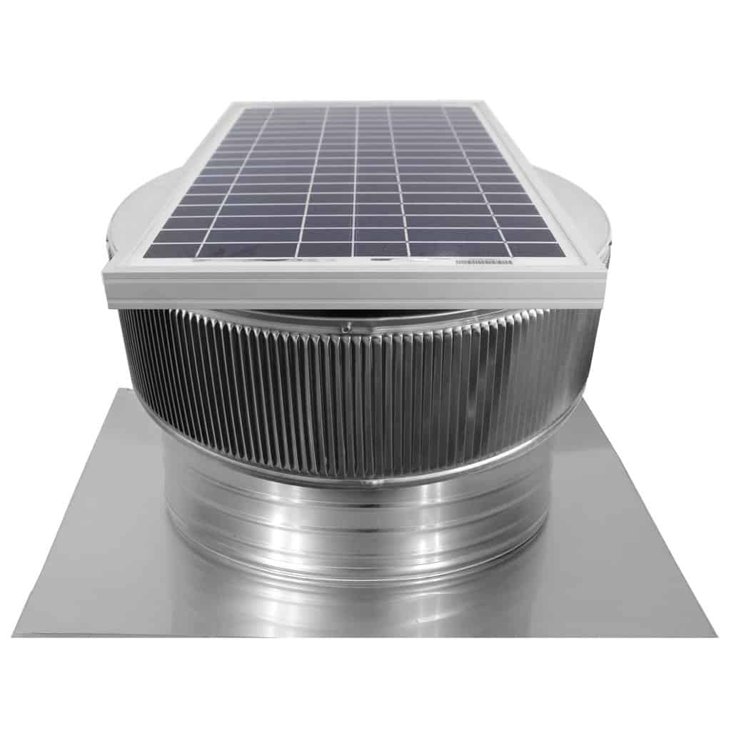 16 inch Aura Solar Attic Fan with 4 inch Tall Collar - Model ASF-16-C4