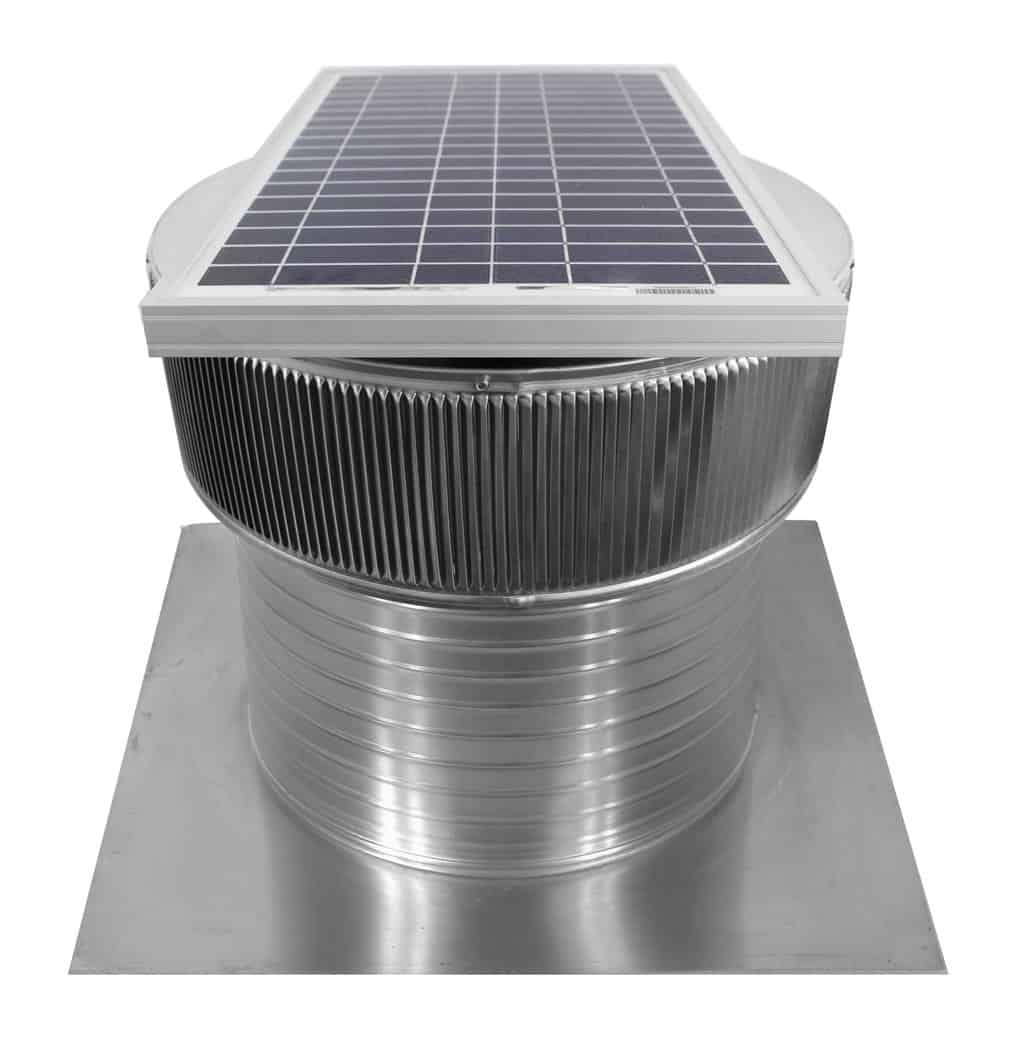 16 inch Aura Solar Attic Fan with 8 inch Tall Collar - Model ASF-16-C8