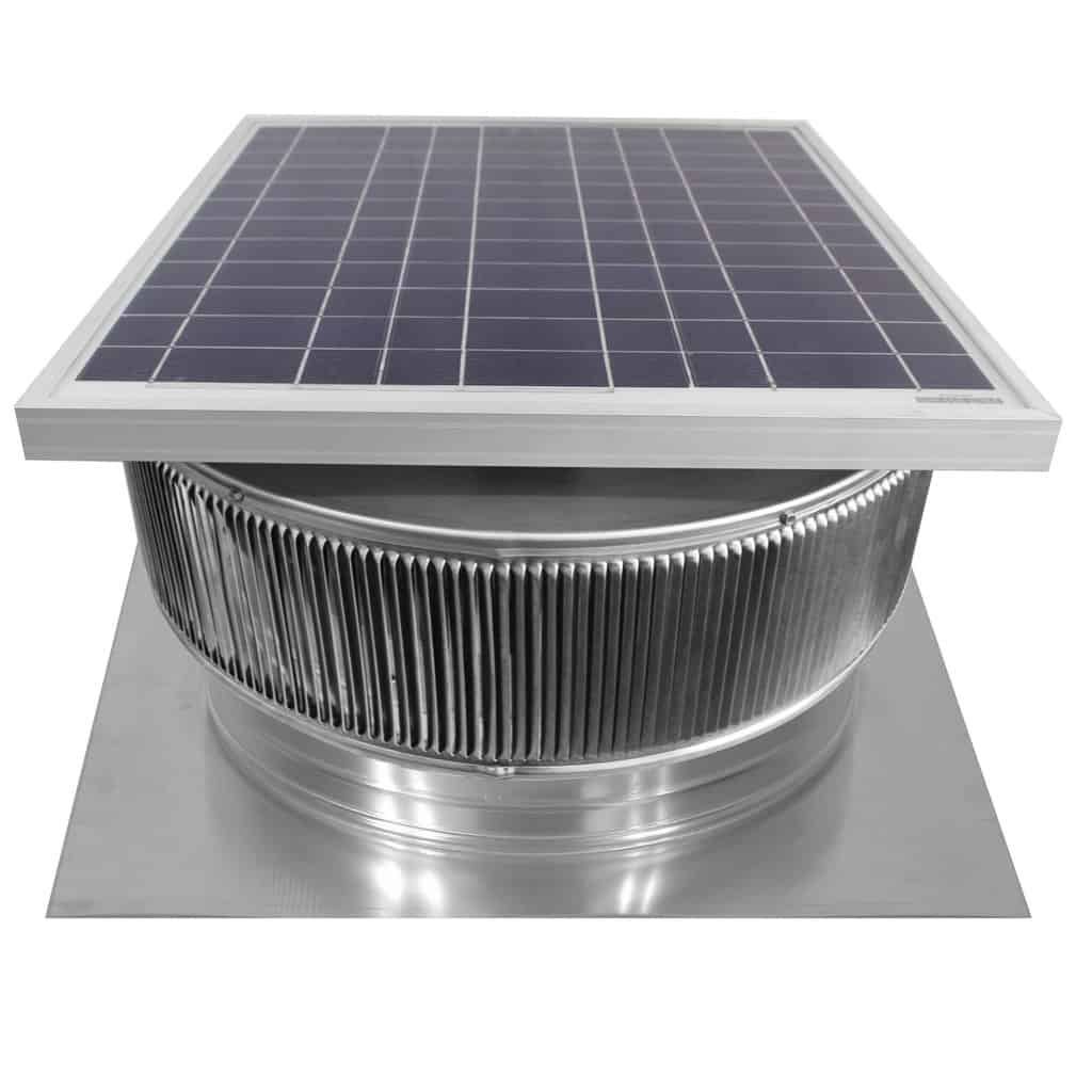 18 inch Aura Solar Attic Fan with 2 inch Tall Collar - Model ASF-18-C2