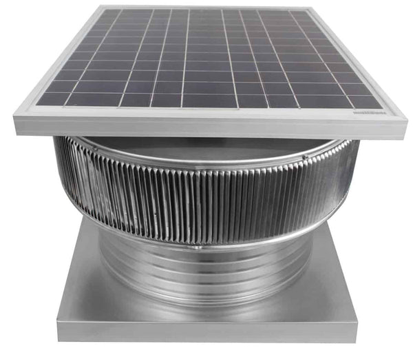 18 inch Aura Solar Attic Fan with Curb Mount Flange - Model ASF-18-C6-CMF