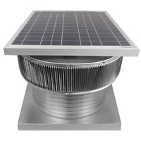 Aura Solar Exhaust Fan 1,740 CFM | 18" Diameter | 8" Tall Collar | Curb Mount Flange - Active Ventilation Products