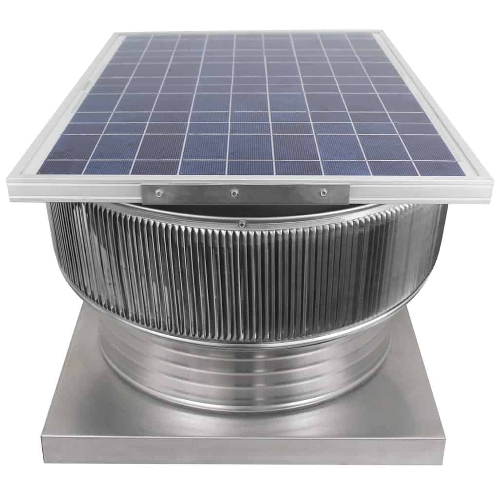 20 inch Aura Solar Attic Fan with Curb Mount Flange - Model ASF-20-C6-CMF