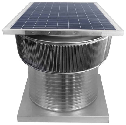 24 inch Aura Solar Attic Fan with Curb Mount Flange - Model ASF-24-C12-CMF