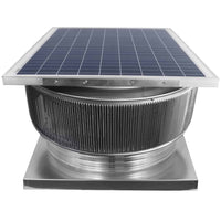 Aura Solar Exhaust Fan 2,971 CFM | 24" Diameter | 4" Tall Collar | Curb Mount Flange - Active Ventilation Products