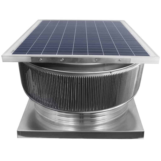 24 inch Aura Solar Attic Fan with Curb Mount Flange - Model ASF-24-C4-CMF