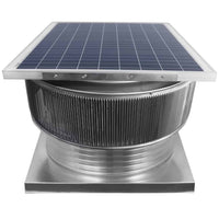Aura Solar Exhaust Fan 2,971 CFM | 24" Diameter | 6" Tall Collar | Curb Mount Flange - Active Ventilation Products
