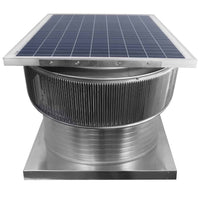 Aura Solar Exhaust Fan 2,971 CFM | 24" Diameter | 8" Tall Collar | Curb Mount Flange - Active Ventilation Products